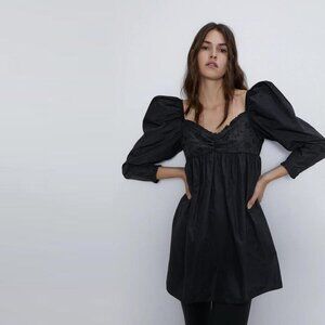 NWT ZARA | Embroidered Mini Dress | Sz. S